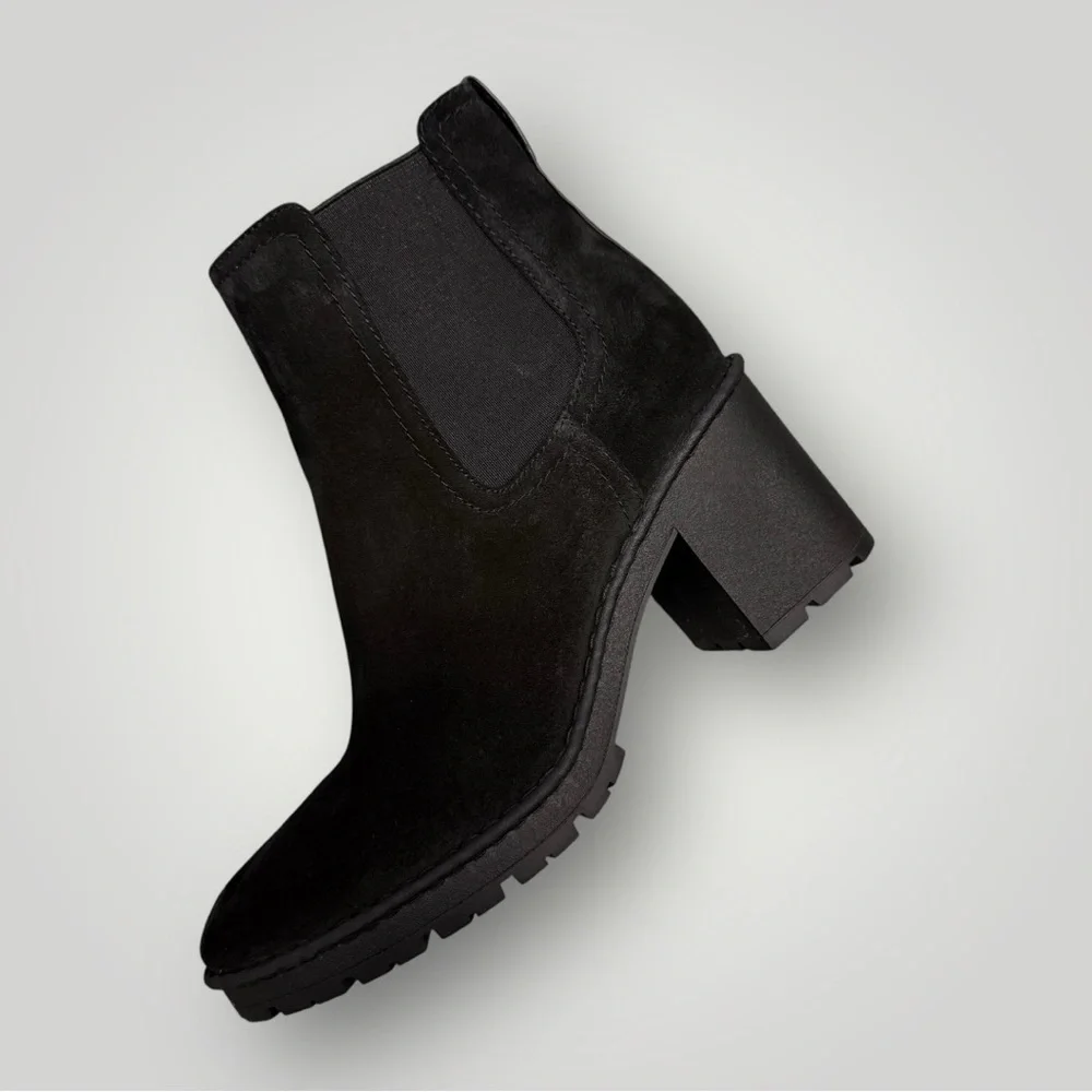 VINCE Henderson-B Suede Ankle‎ Booties Black Sz 38